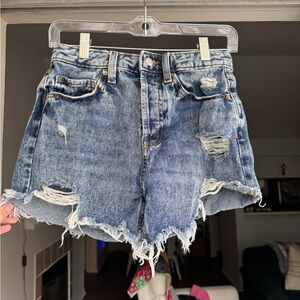 Wild Fable Blue Distressed Jean Shorts